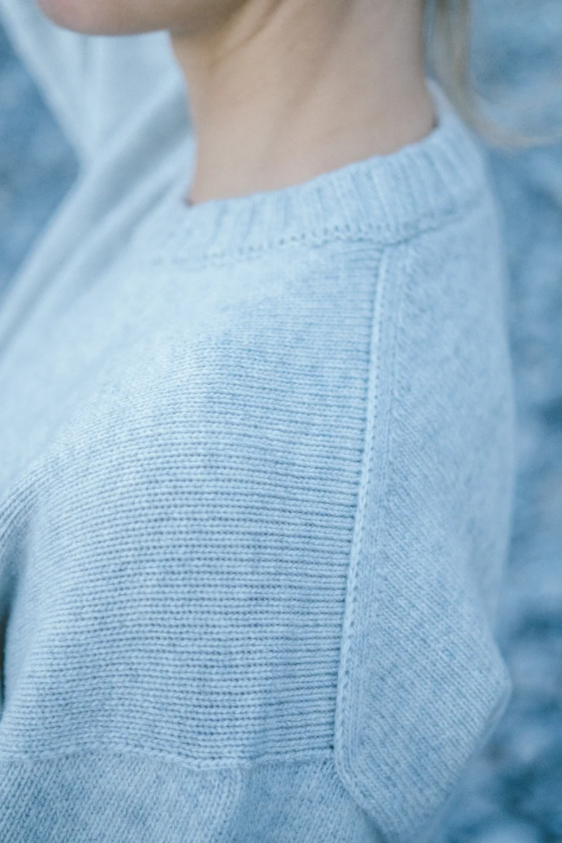 Wollpullover Vale Grau-meliert