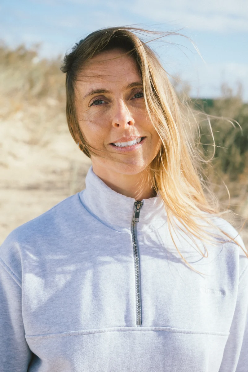 Half-Zip Sweater Knut Hellgrau