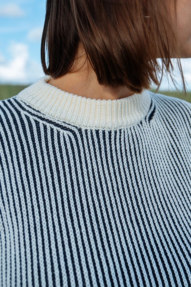 Strickpullover Hella Navy Striped