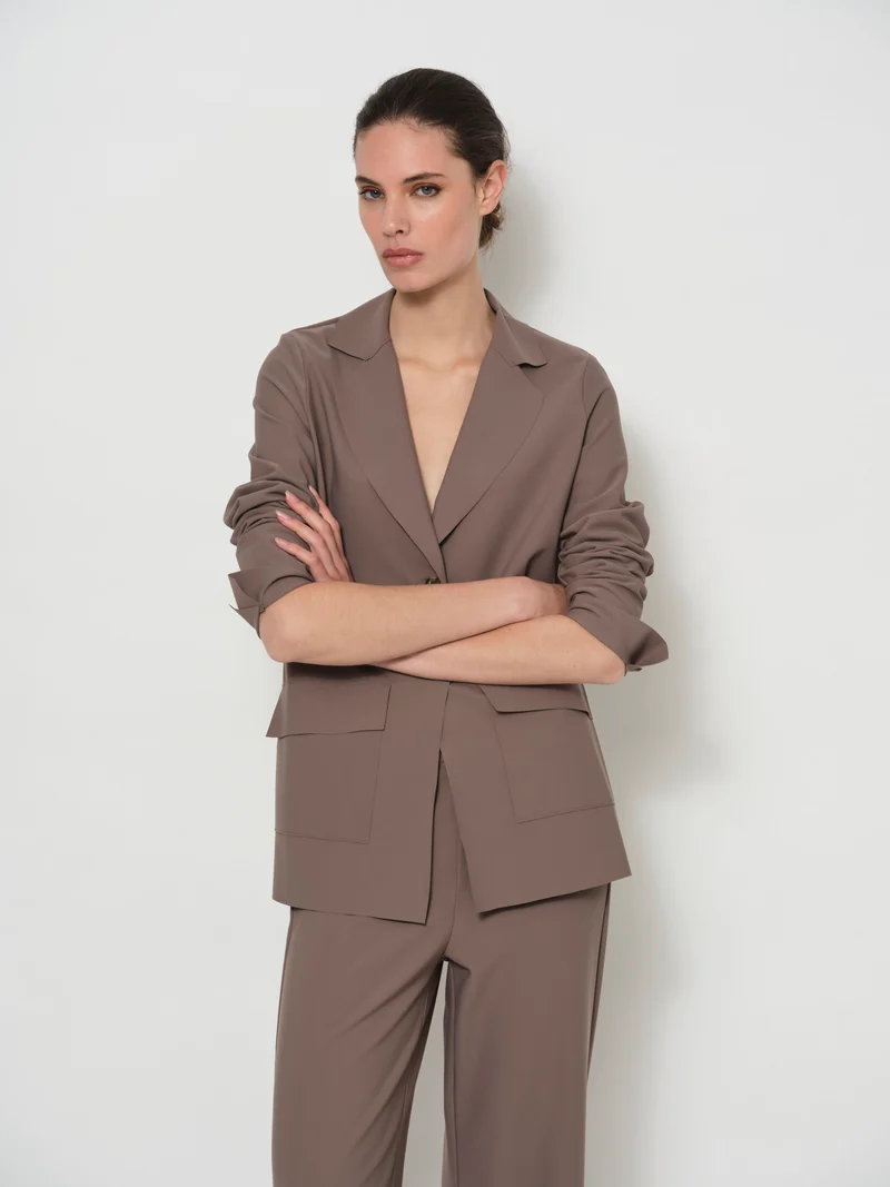 Bonded Jersey Blazer