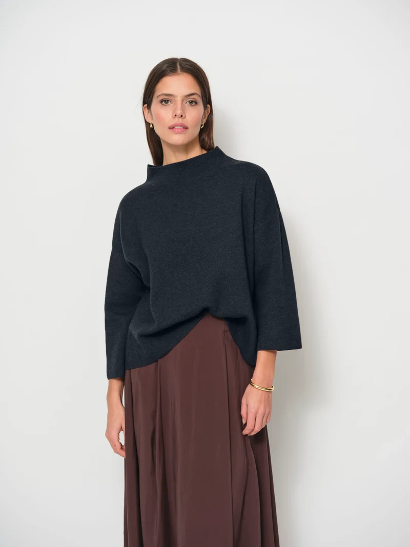 Raised Neck Sweater