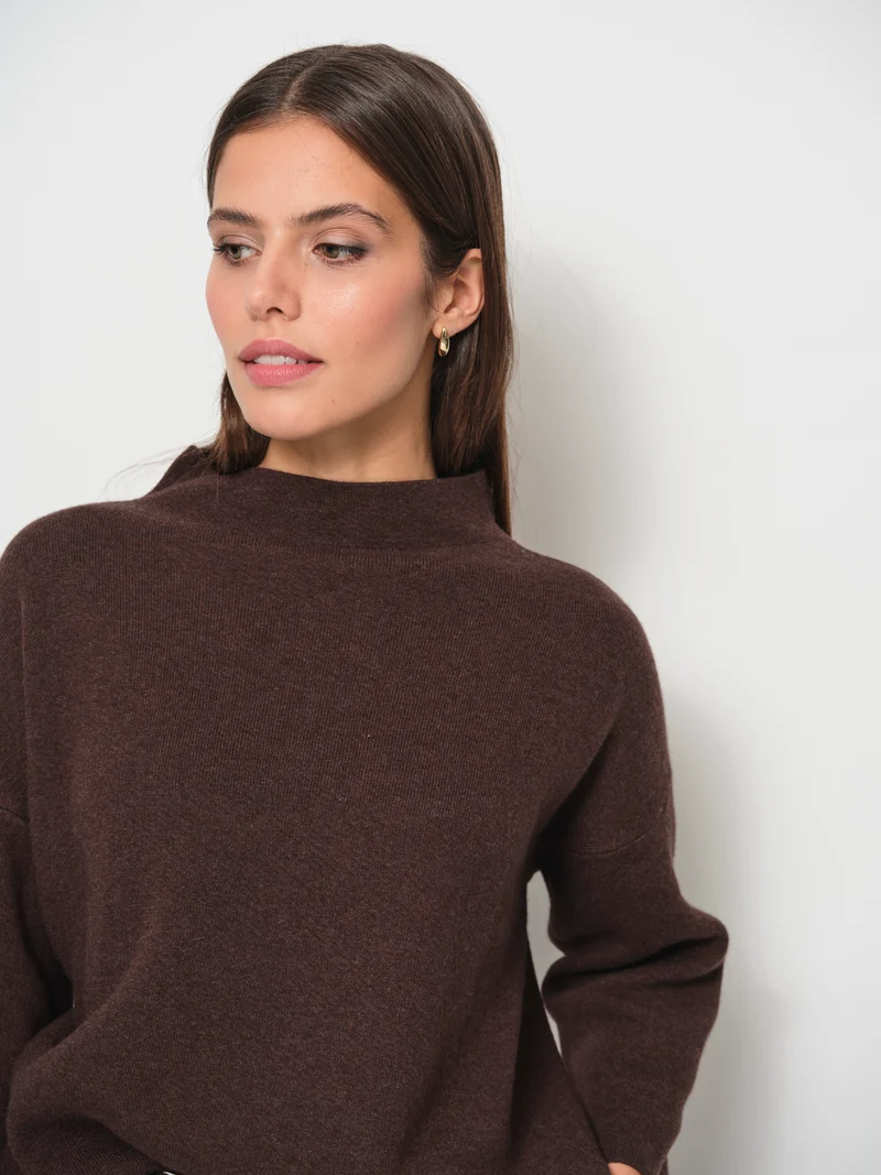 Raised Neck Sweater