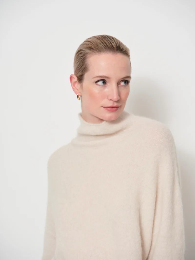 Alpaca Funnel Neck Sweater