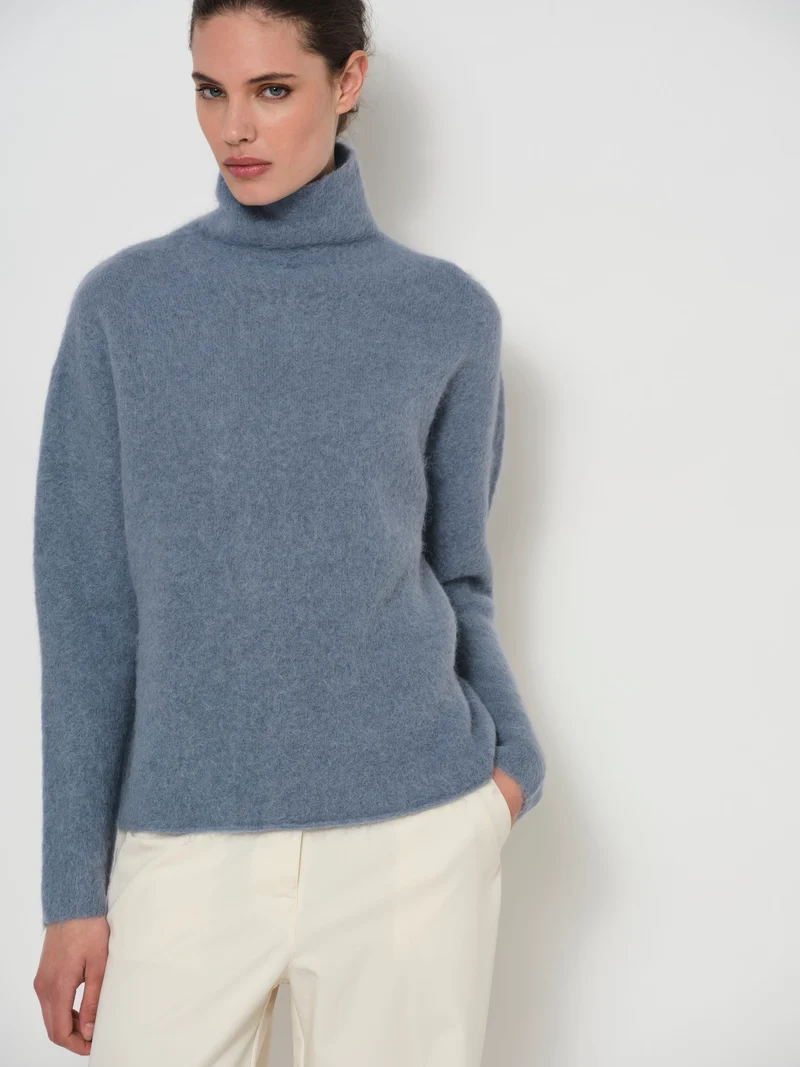 Alpaca Funnel Neck Sweater