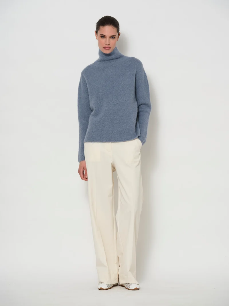 Alpaca Funnel Neck Sweater