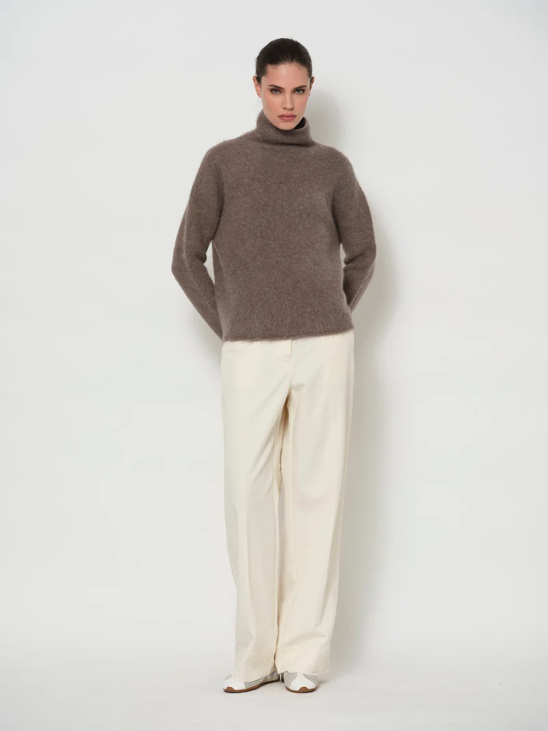Alpaca Funnel Neck Sweater