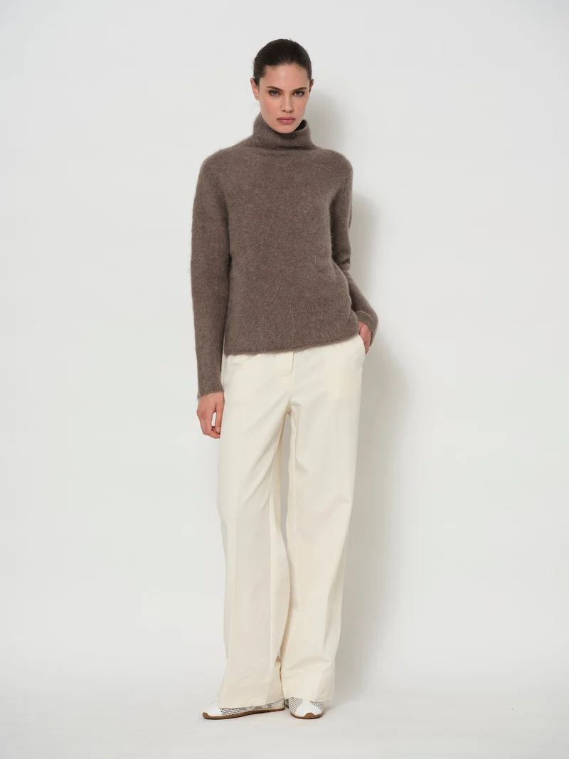 Alpaca Funnel Neck Sweater