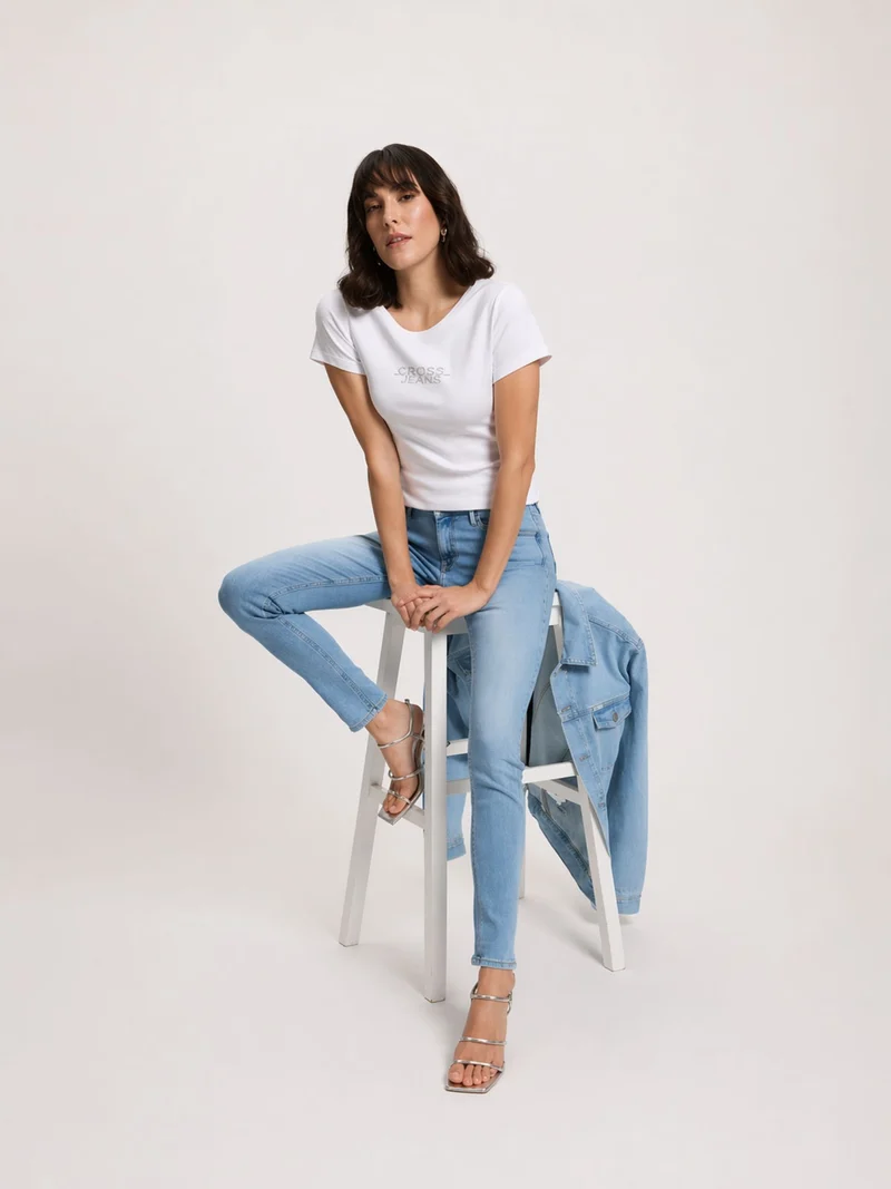 CROSS JEANS - ALAN, Skinny Fit, Mid-Waist, Light Blue