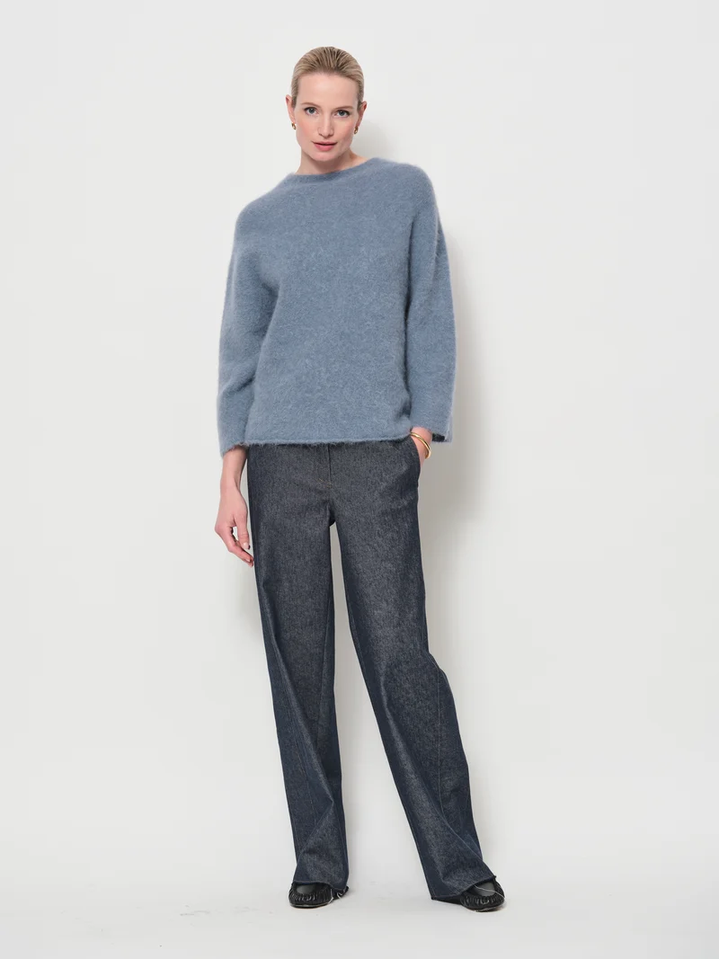 Wide Denim Trousers