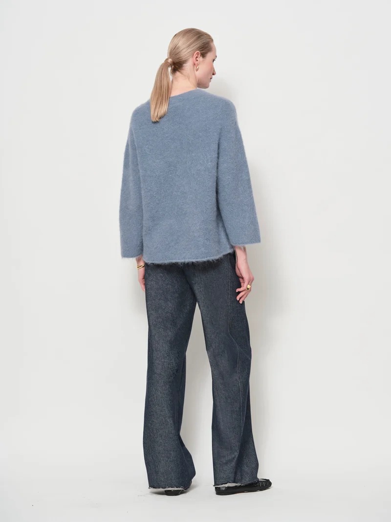 Wide Denim Trousers