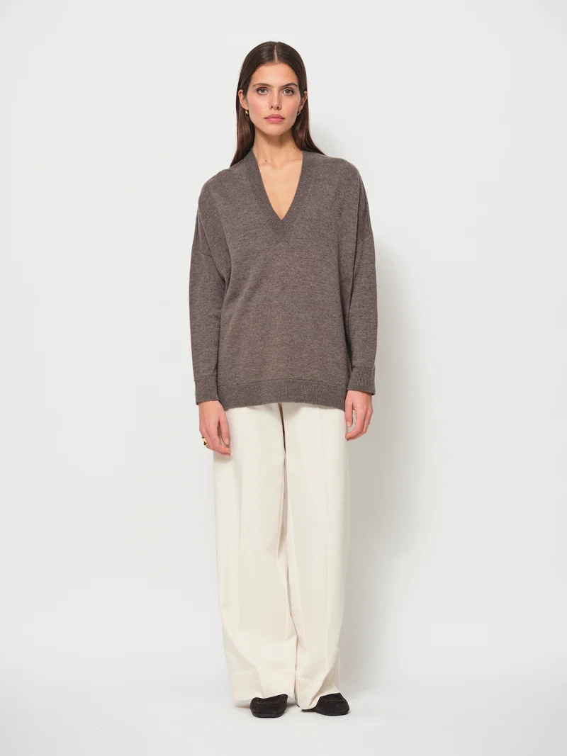 V-Neck Long Sleeve Sweater