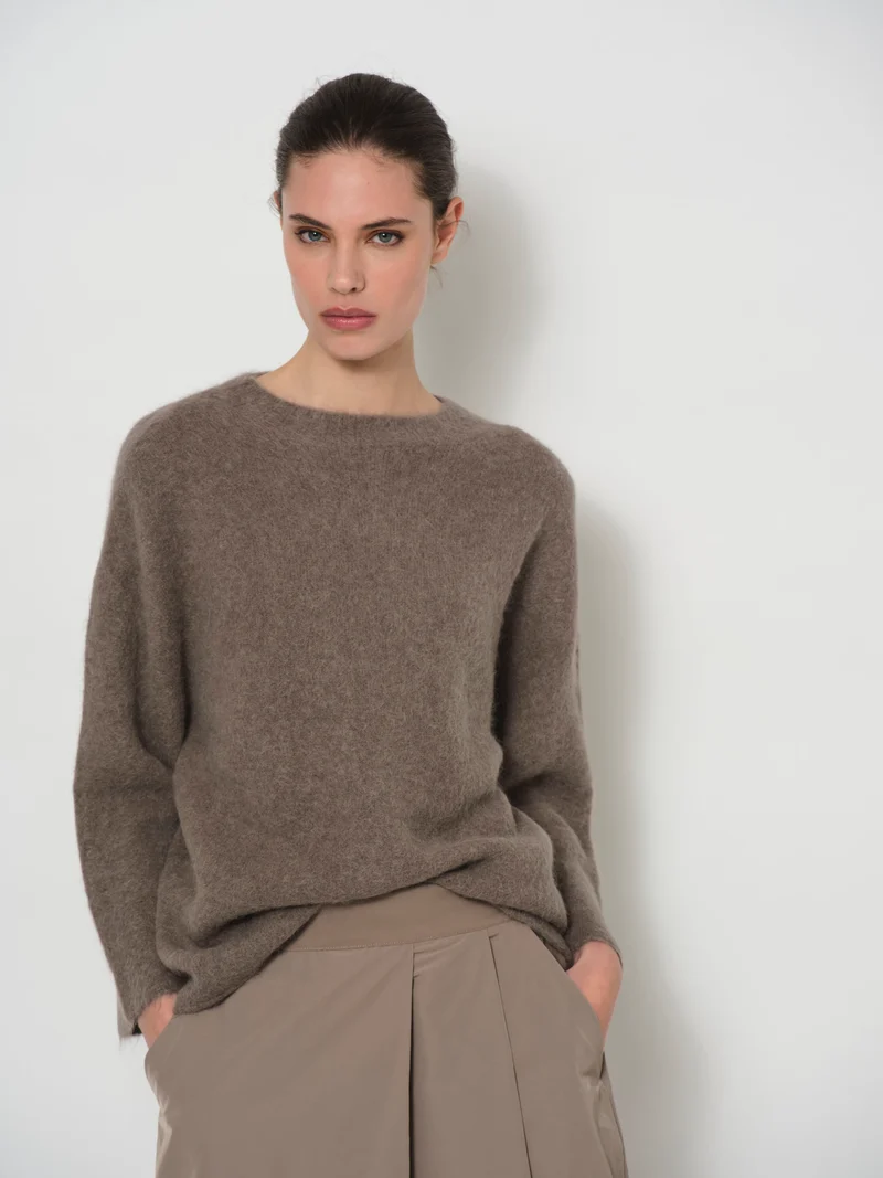 Alpaca Crew Neck Sweater
