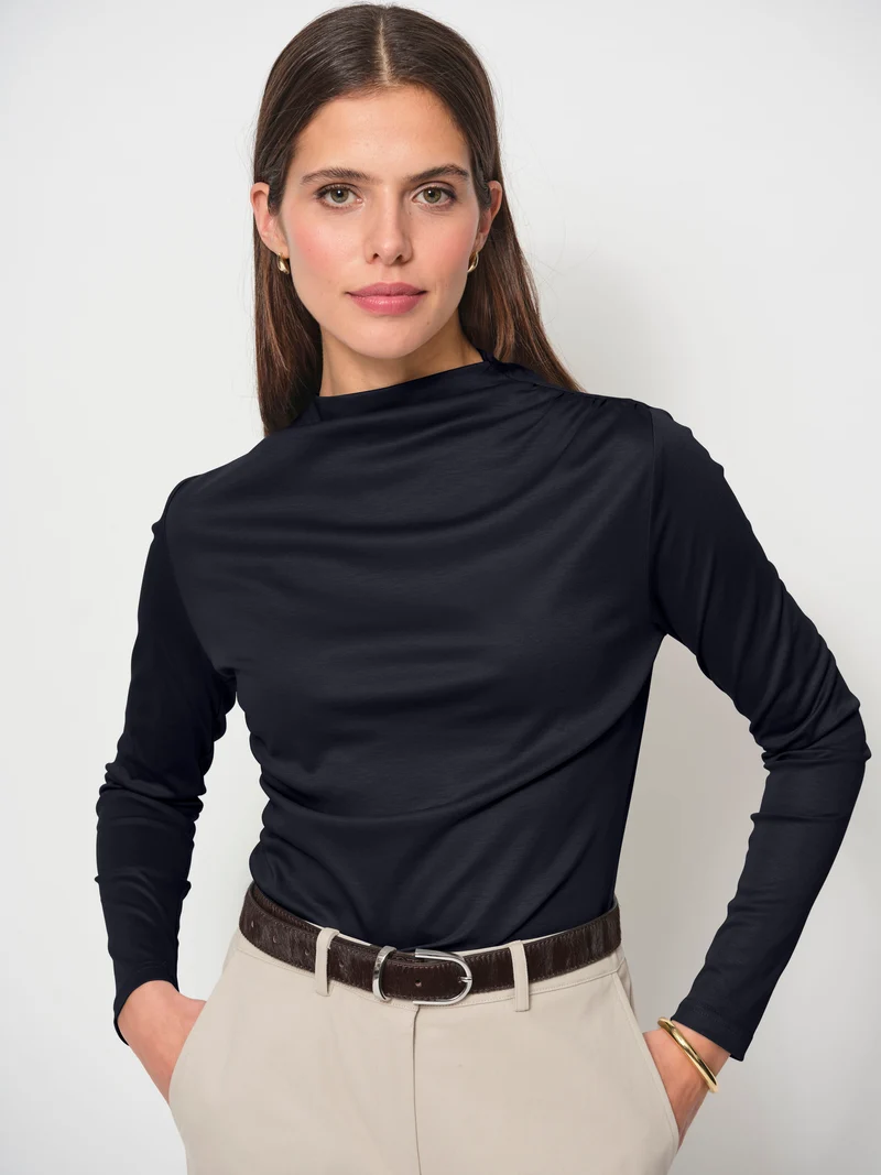 Ruched Long Sleeve Top