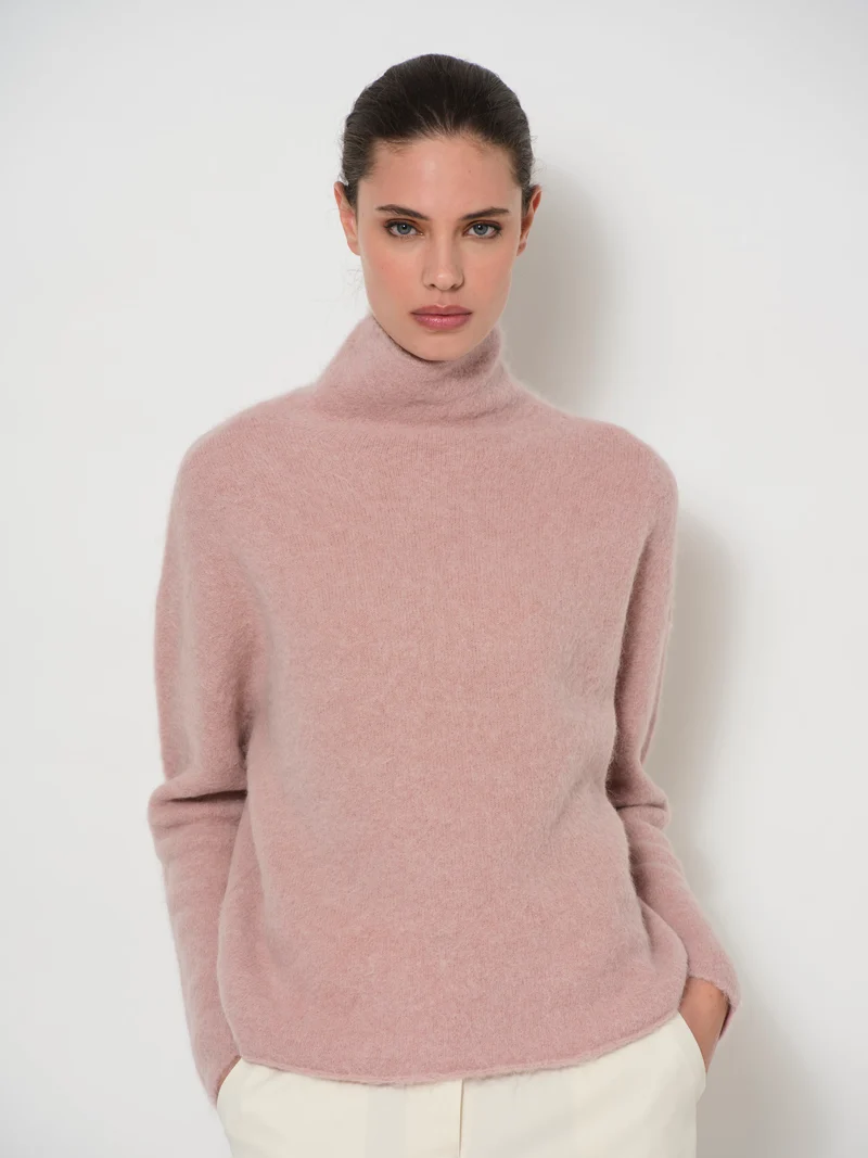 Alpaca Funnel Neck Sweater