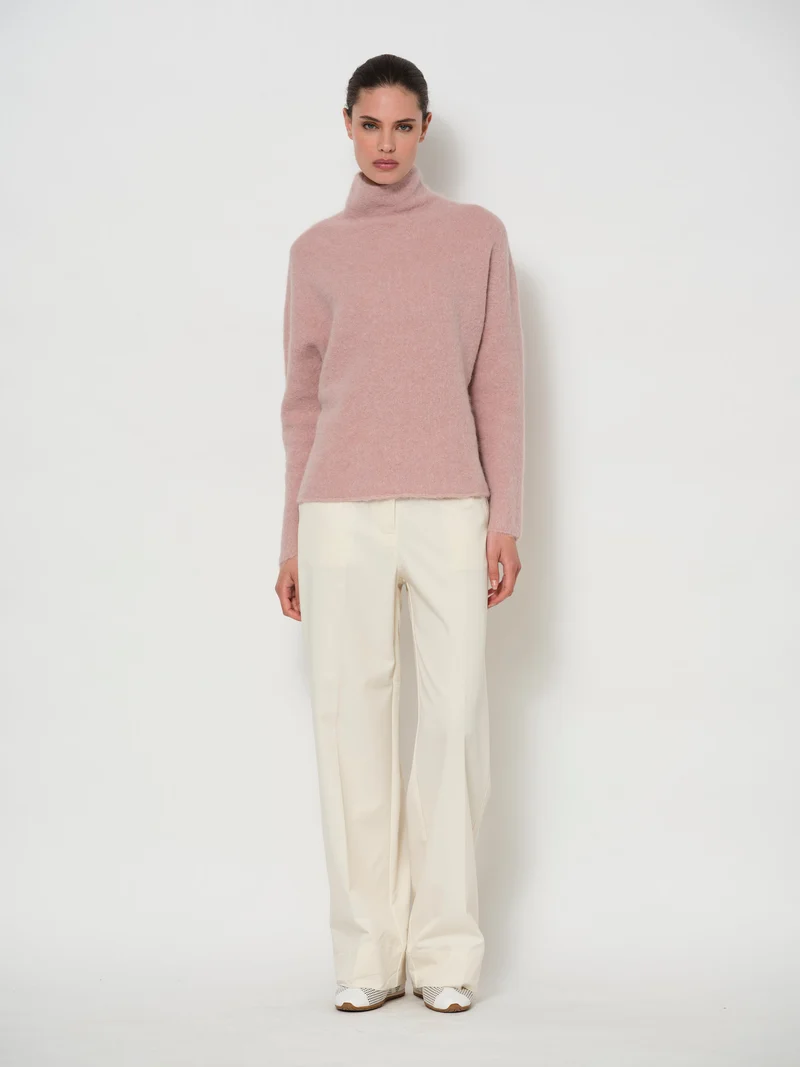 Alpaca Funnel Neck Sweater