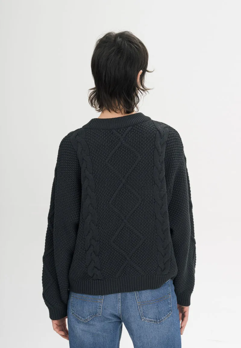 Zopfmuster Strickpullover Style SAMAIRA
