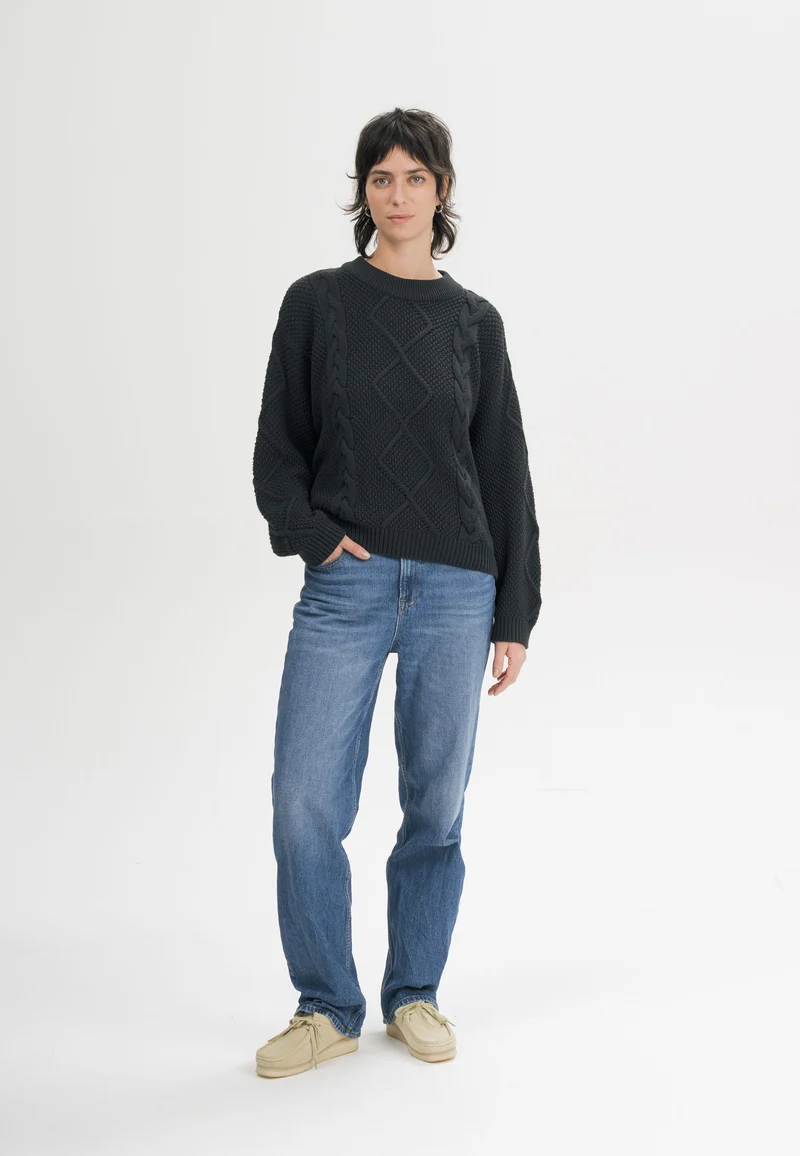 Zopfmuster Strickpullover Style SAMAIRA