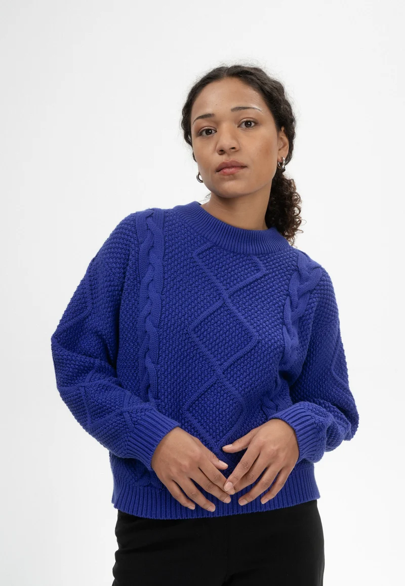 Zopfmuster Strickpullover Style SAMAIRA