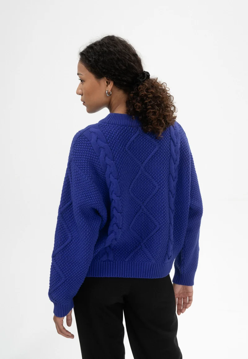 Zopfmuster Strickpullover Style SAMAIRA