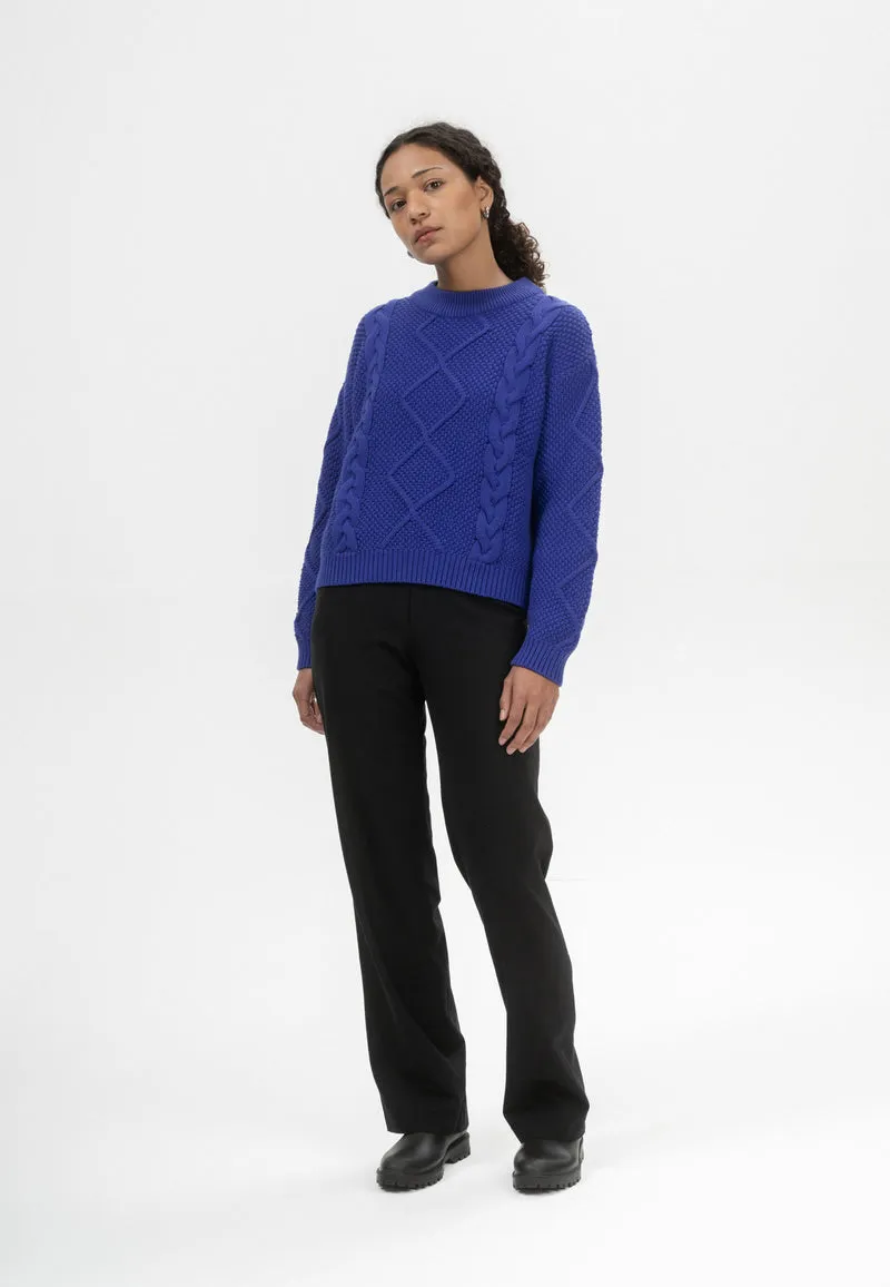Zopfmuster Strickpullover Style SAMAIRA
