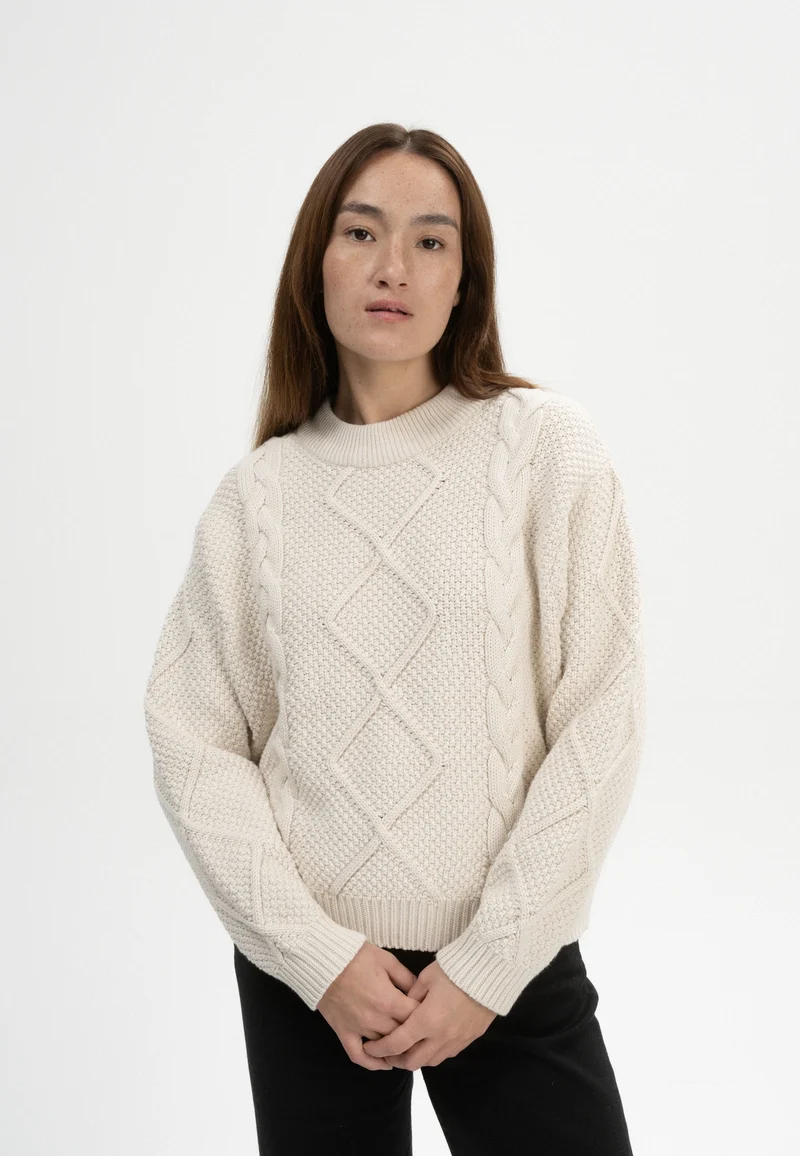 Zopfmuster Strickpullover Style SAMAIRA