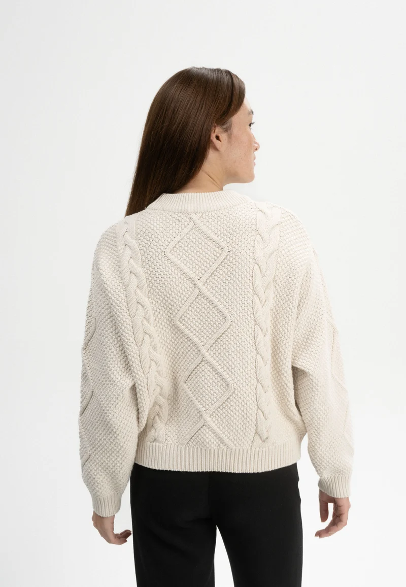 Zopfmuster Strickpullover Style SAMAIRA