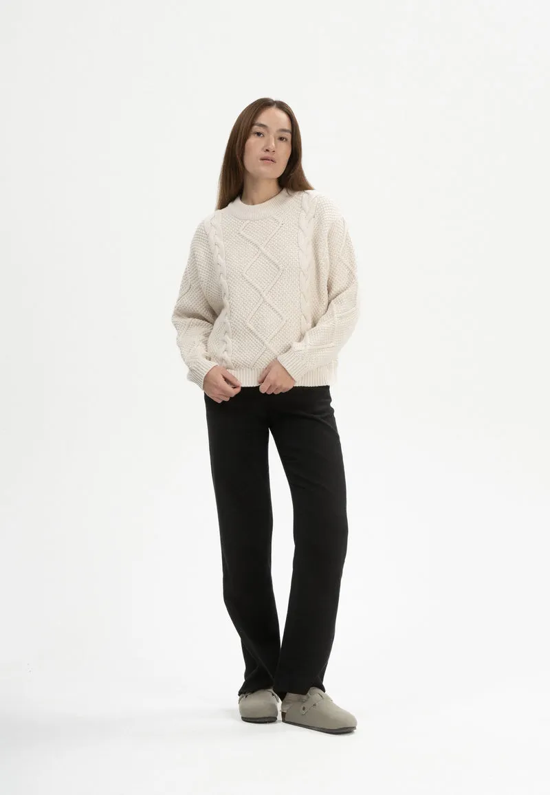 Zopfmuster Strickpullover Style SAMAIRA