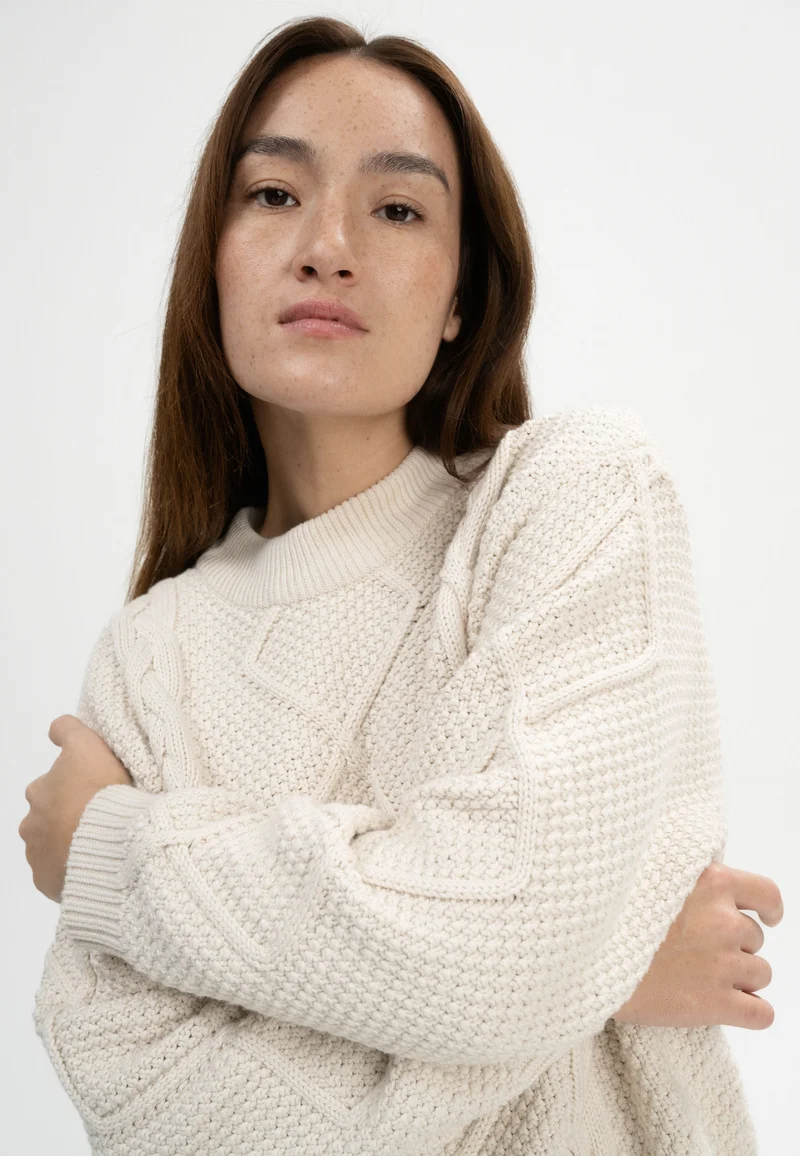 Zopfmuster Strickpullover Style SAMAIRA