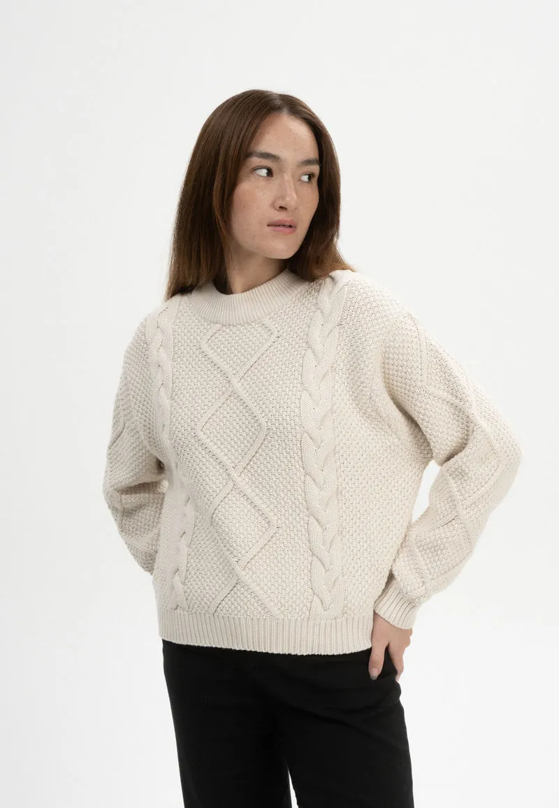 Zopfmuster Strickpullover Style SAMAIRA