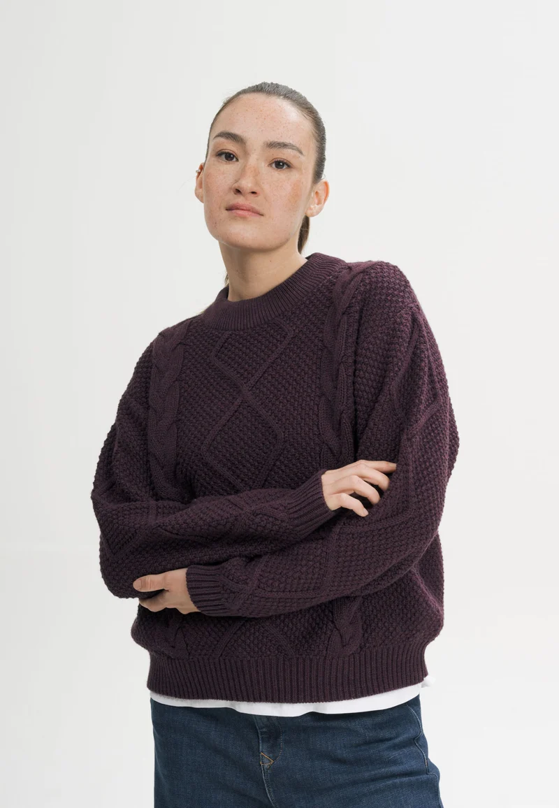Zopfmuster Strickpullover Style SAMAIRA