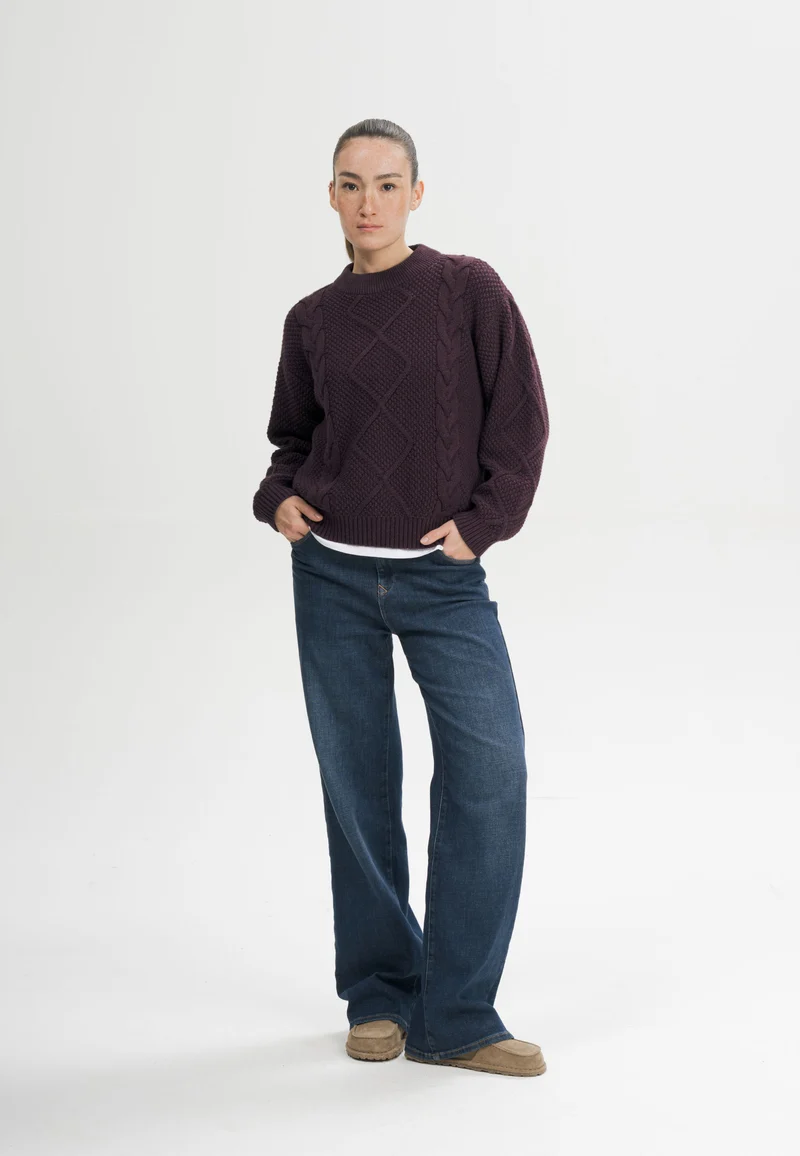 Zopfmuster Strickpullover Style SAMAIRA
