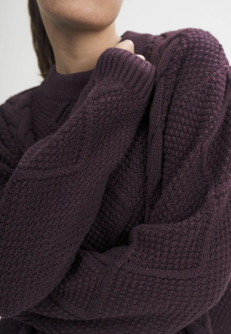 Zopfmuster Strickpullover Style SAMAIRA