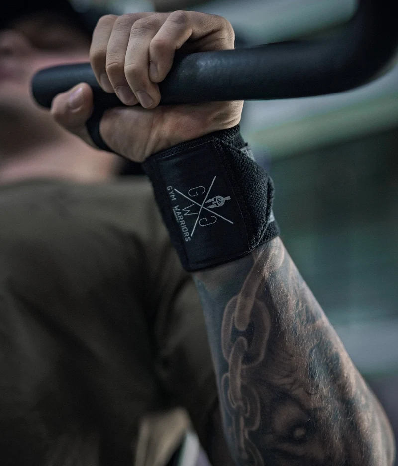 Fitness Handgelenkbandagen Weiß - Gym Warriors