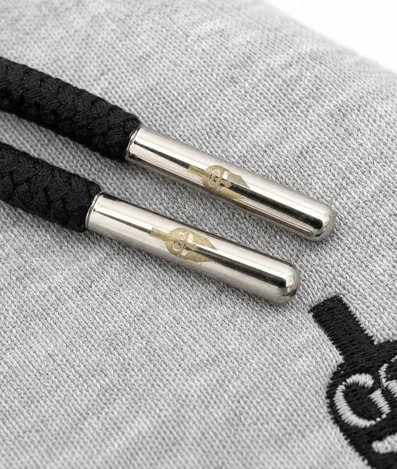 Gym Hoodie mit Reißverschluss 'Maverick' - Grau