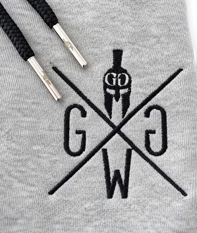 Gym Hoodie mit Reißverschluss 'Maverick' - Grau