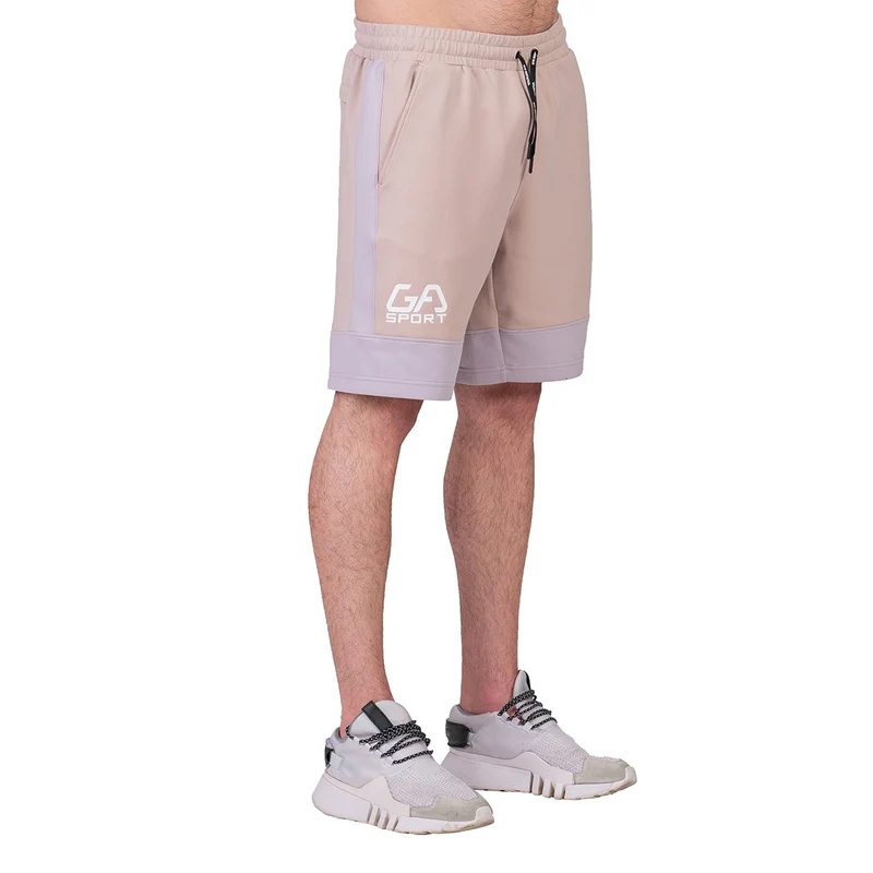 Workout Color Blocking Cotton Touch 9 inch Running Shorts for Men