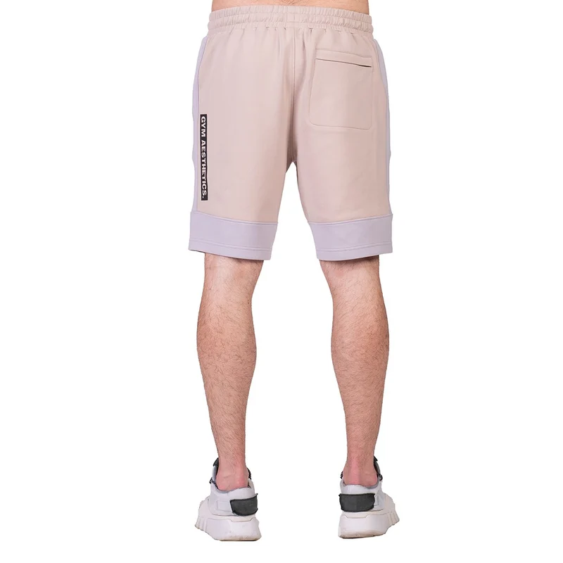 Workout Color Blocking Cotton Touch 9 inch Running Shorts for Men