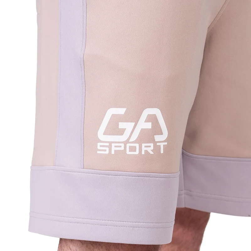 Workout Color Blocking Cotton Touch 9 inch Running Shorts for Men