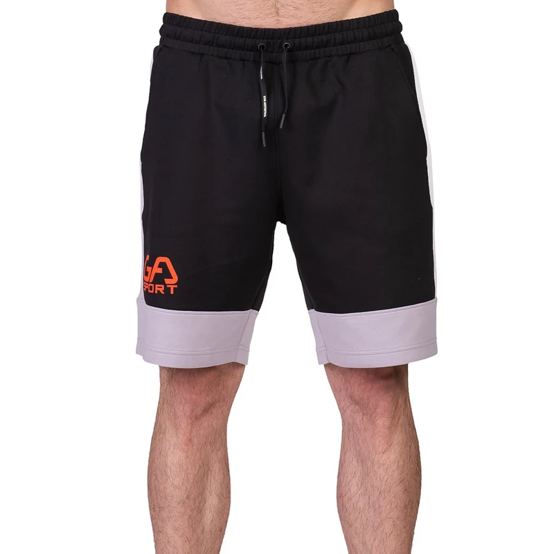 Workout Color Blocking Cotton Touch 9 inch Running Shorts for Men