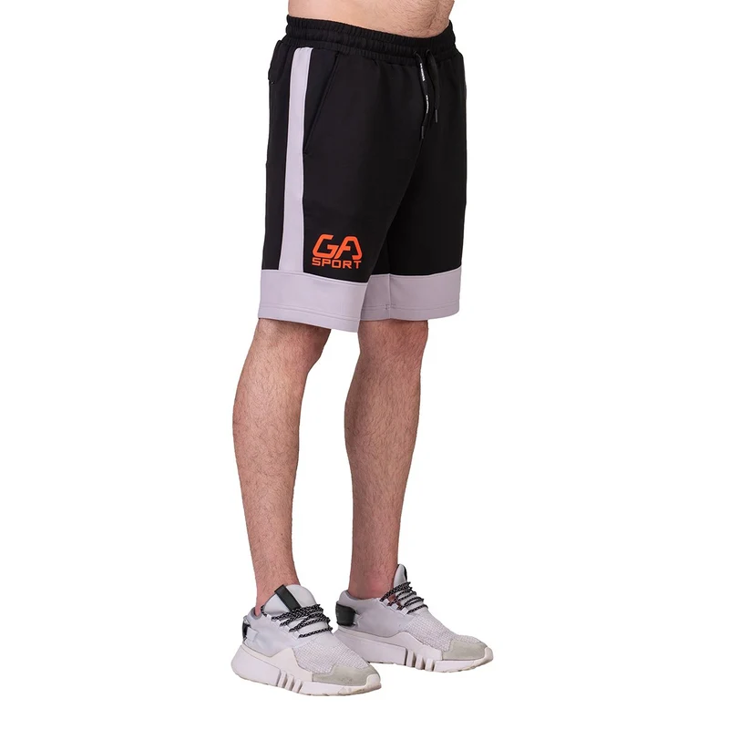Workout Color Blocking Cotton Touch 9 inch Running Shorts for Men
