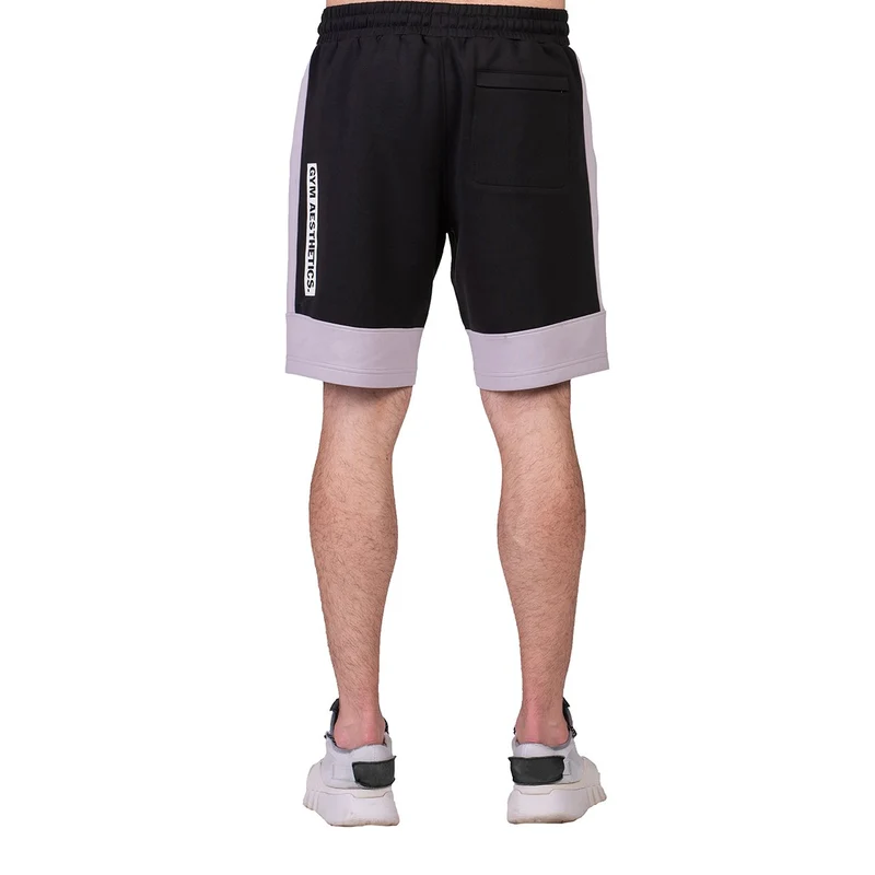Workout Color Blocking Cotton Touch 9 inch Running Shorts for Men