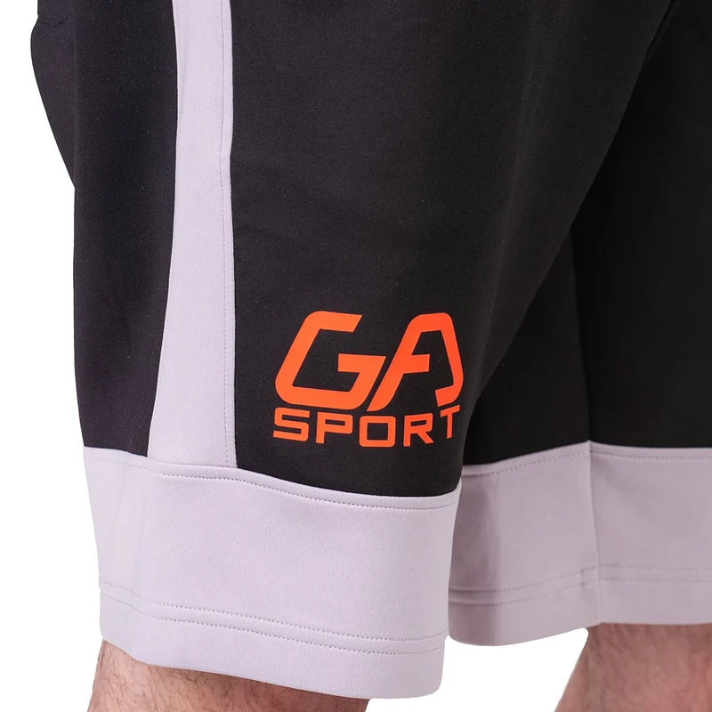Workout Color Blocking Cotton Touch 9 inch Running Shorts for Men