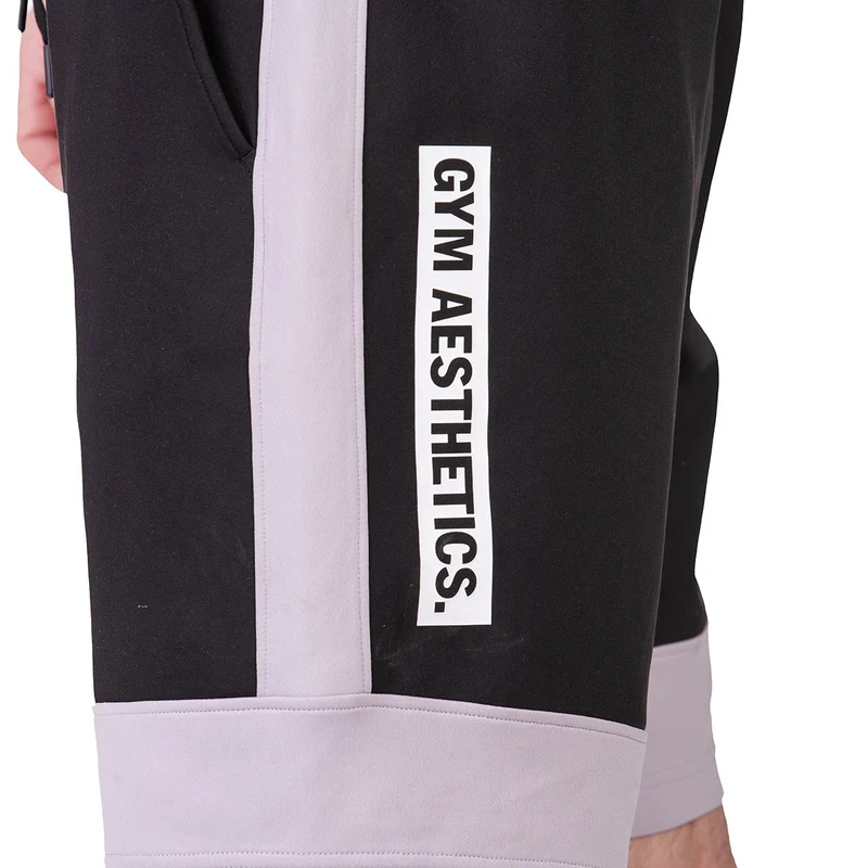 Workout Color Blocking Cotton Touch 9 inch Running Shorts for Men