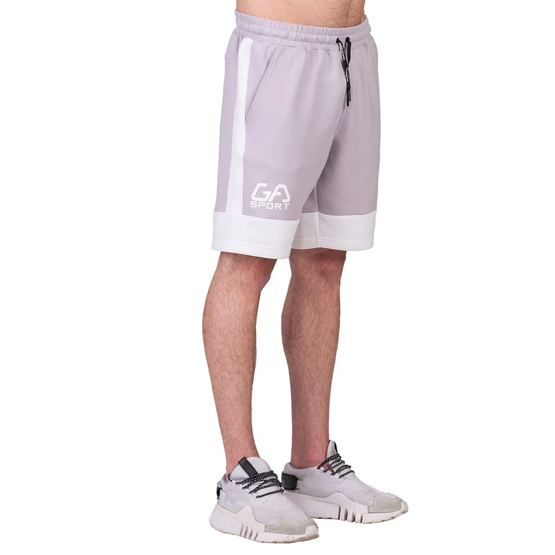 Workout Color Blocking Cotton Touch 9 inch Running Shorts for Men