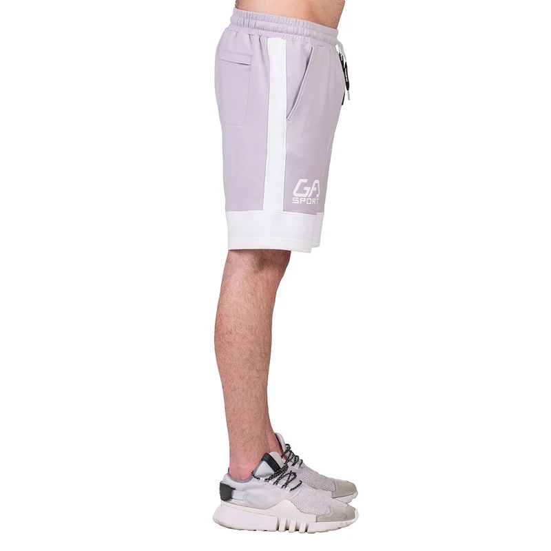 Workout Color Blocking Cotton Touch 9 inch Running Shorts for Men