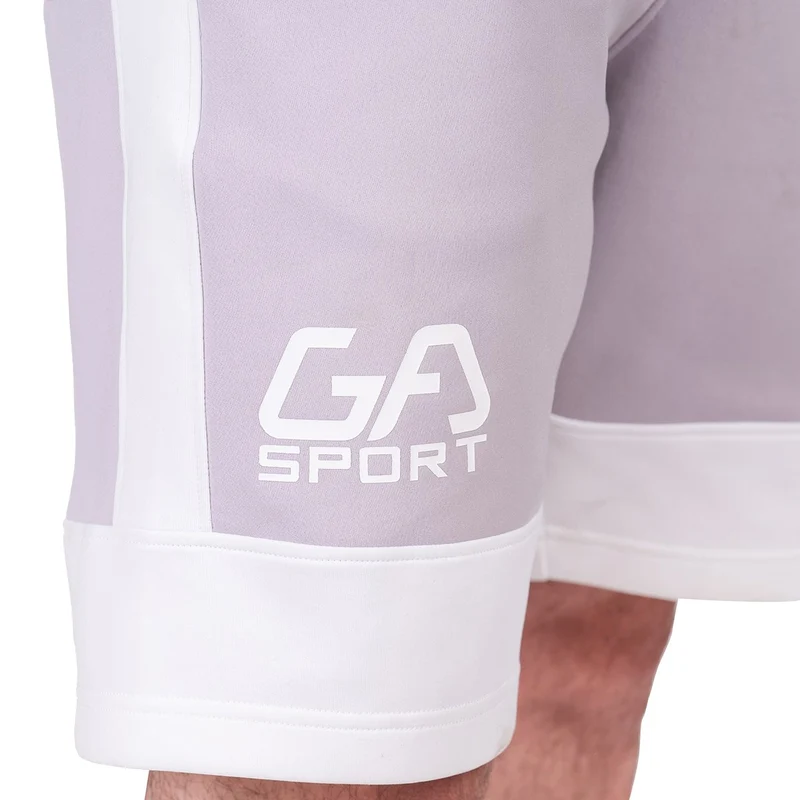 Workout Color Blocking Cotton Touch 9 inch Running Shorts for Men