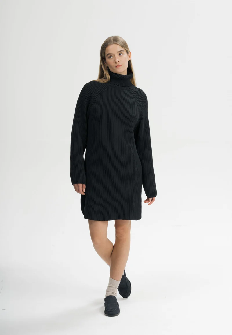 Rippstrick Rollkragenkleid Style ARUNIKA