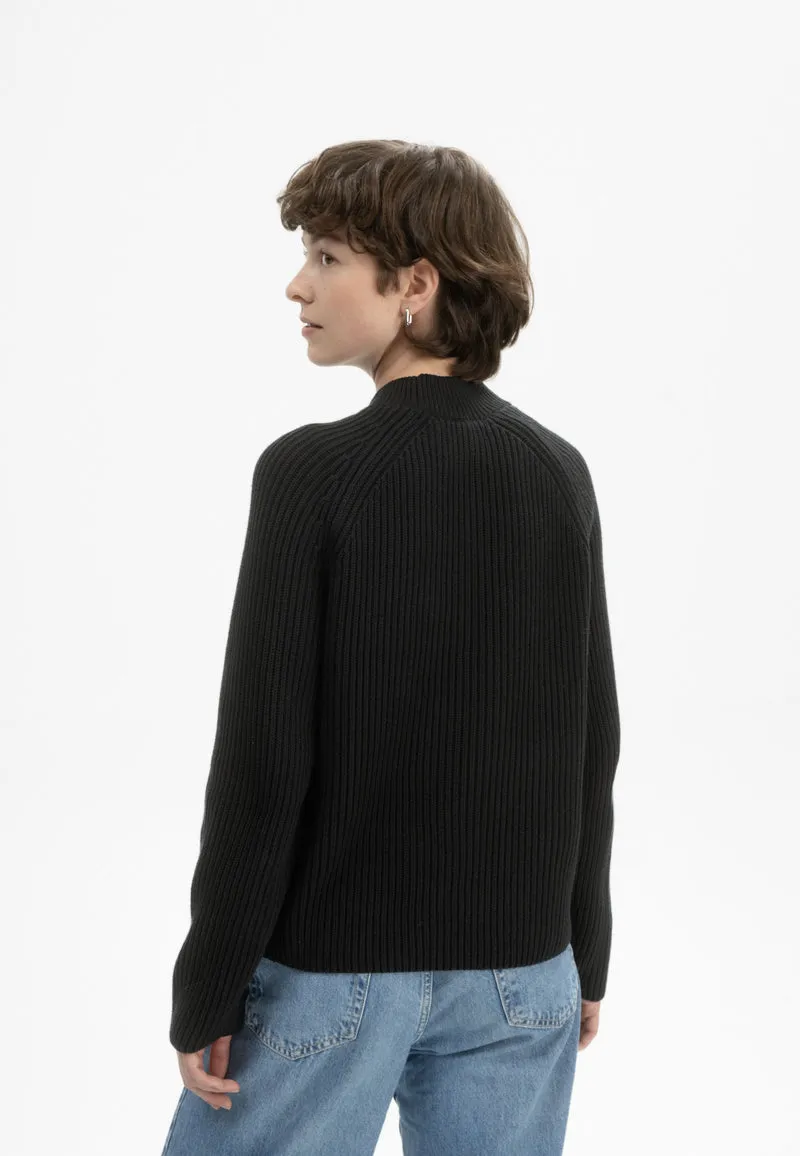Rippstrick Stehkragenpullover Style ANALAH