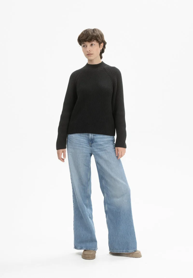 Rippstrick Stehkragenpullover Style ANALAH