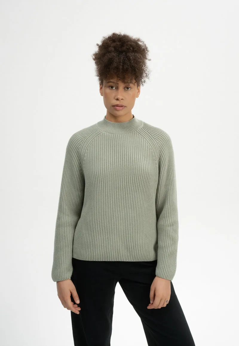 Rippstrick Stehkragenpullover Style ANALAH